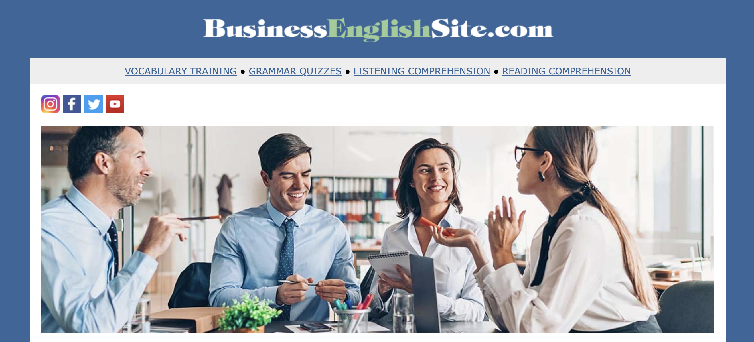 商用英文自學網站：Business English Site.com