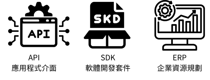 API、SDK、ERP